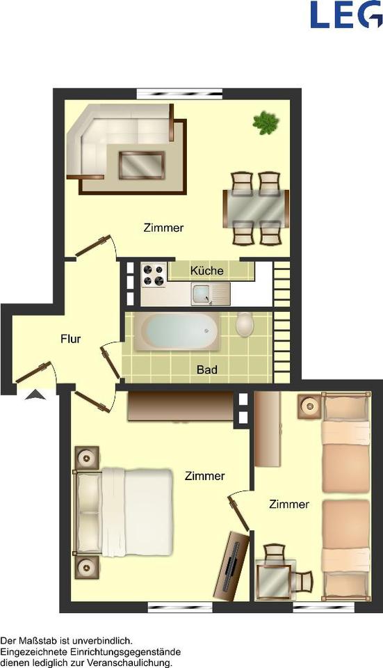 Thumbnail-2-Zimmer-Wohnung in Solingen Mitte