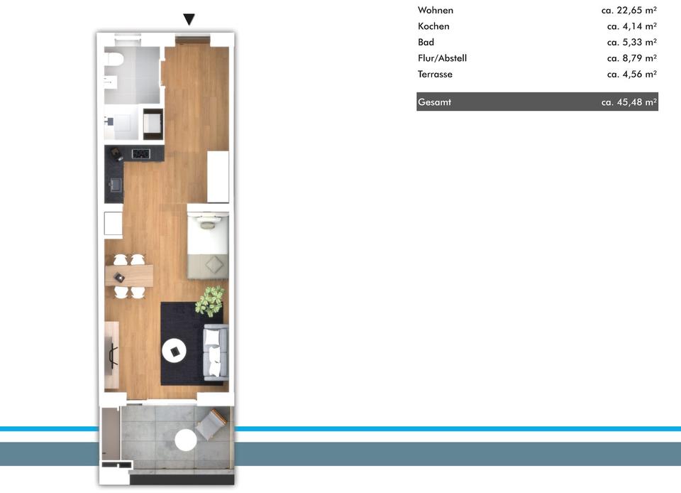 Thumbnail-Eigentumswohnung Neubau, Modern Stadtmitte WG15
