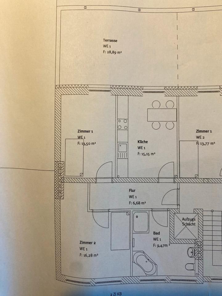 Thumbnail-Energetisch sanierte 2 Zi, Kü,Bad, Südterrasse, Buddestr.14, Bi