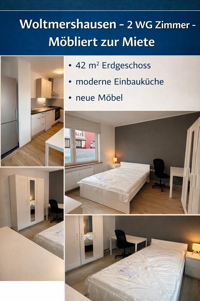 Thumbnail-Möblierte 2-Zimmer-WG - Erstbezug nach Renovierung - Erdgeschoss