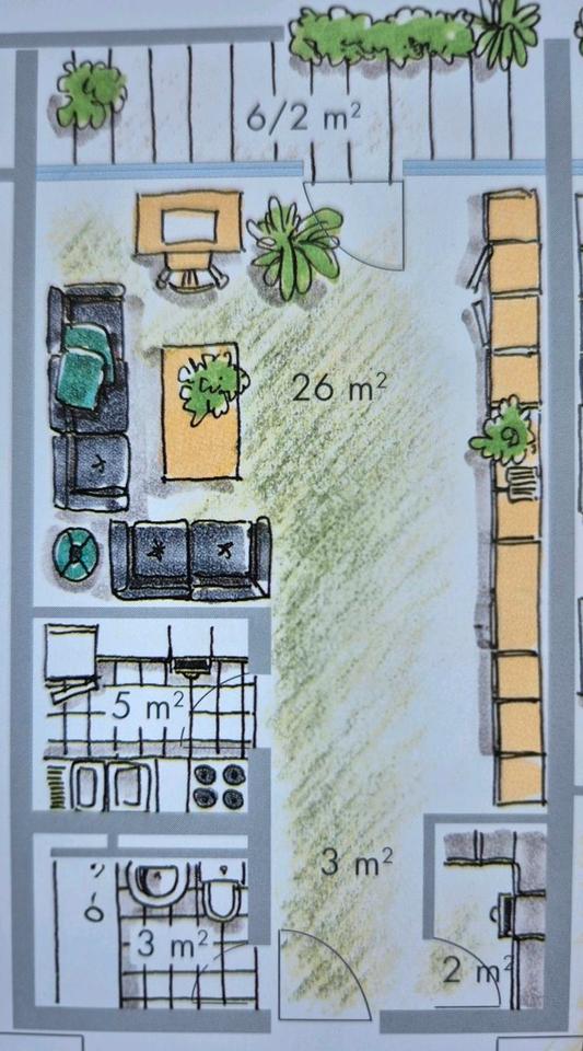 Thumbnail-Moderne 1 Zimmer Wohnung Kanzlerfeld,neuesBad,Küche Elektrogeräte