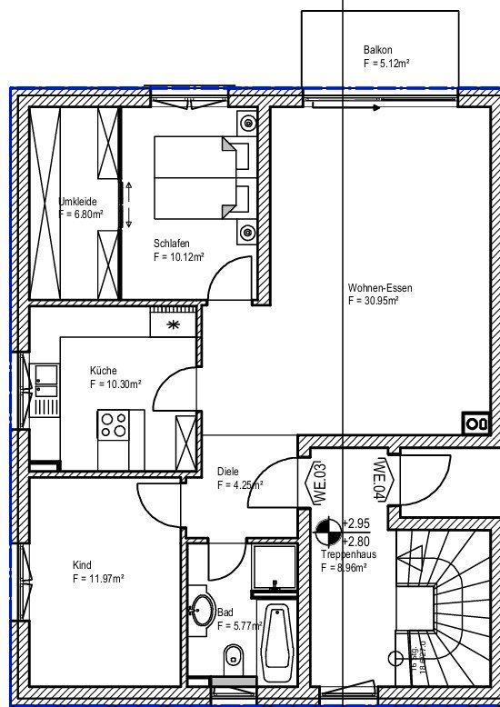 Thumbnail-Dreizimmerwohnung in Offenbach zu vermieten