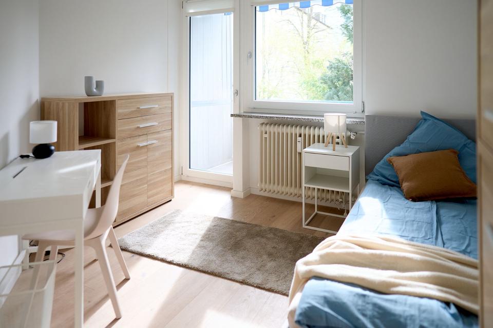 Thumbnail-Sofort bezugsbereit!!! Helles WG-Zimmer MIT BALKON | U-Bahn fußlä