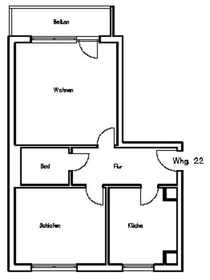 Thumbnail-WHV - 2 Zimmer, Küche, Bad mit Balkon