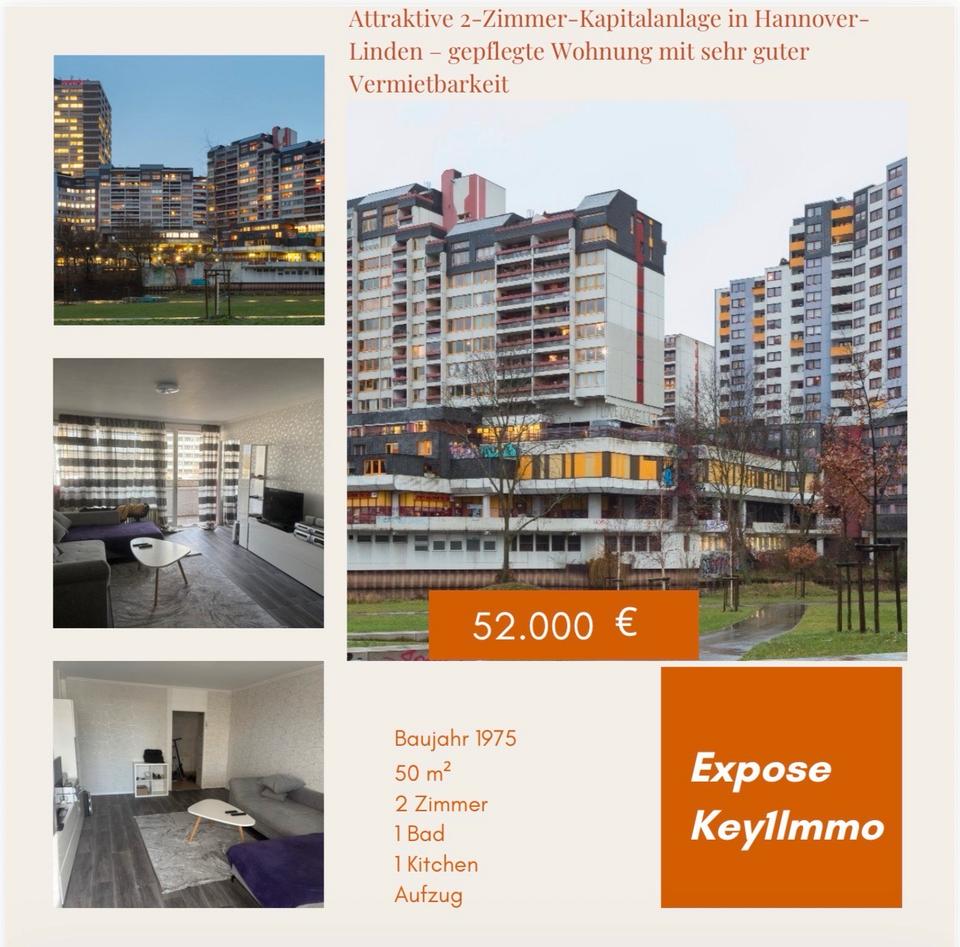 Thumbnail-Attraktive 2-Zimmer-Kapitalanlage in Hannover- Linden