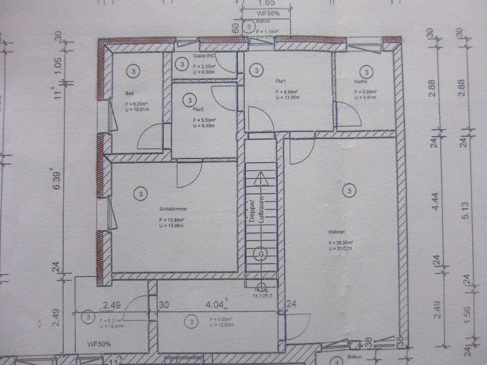 Thumbnail-BS-Veltenhof ETW-3-ZiKüBadGäste-WC,3 Balkone im 4 Parteienhaus