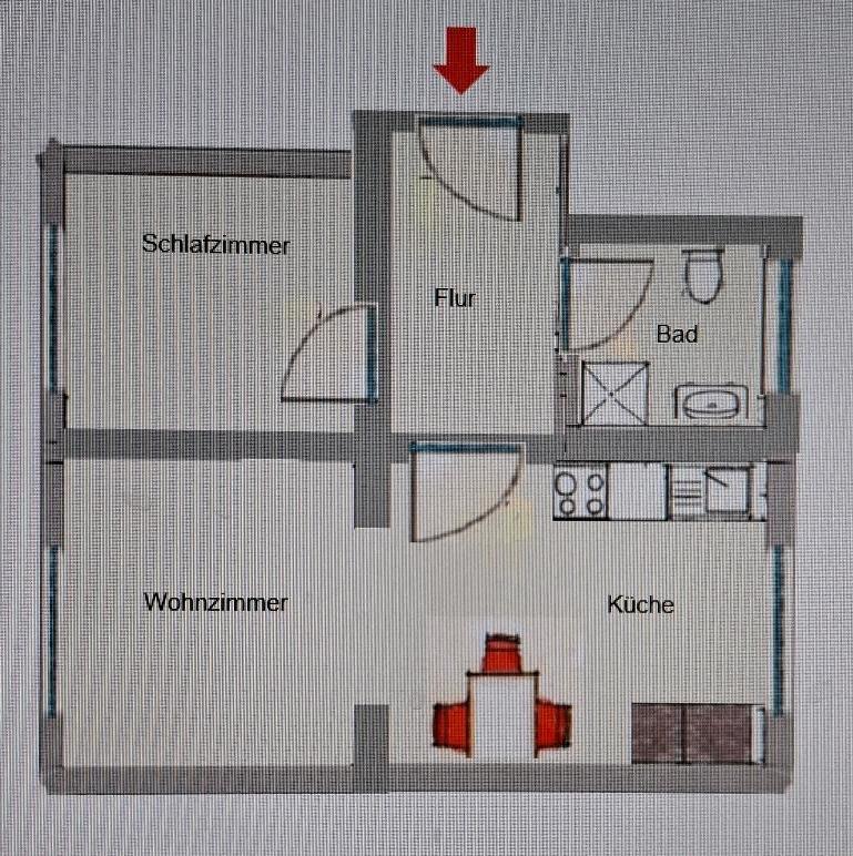 Thumbnail-Wohnung Souterrain 2ZKB Büttelborn