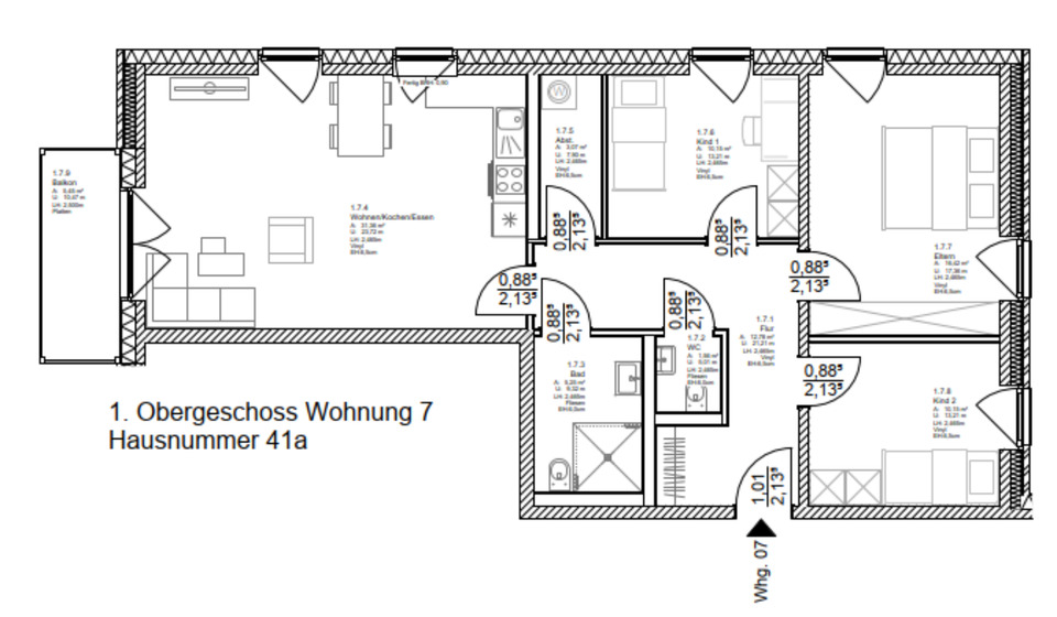 Thumbnail-4-Zimmer-Wohnung mit WBS A und B in Rheurdt