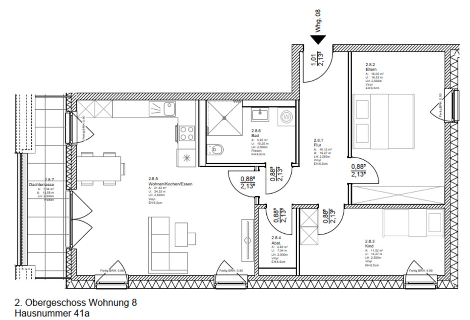 Thumbnail-3-Zimmer-Wohnung mit WBS in Rheurdt