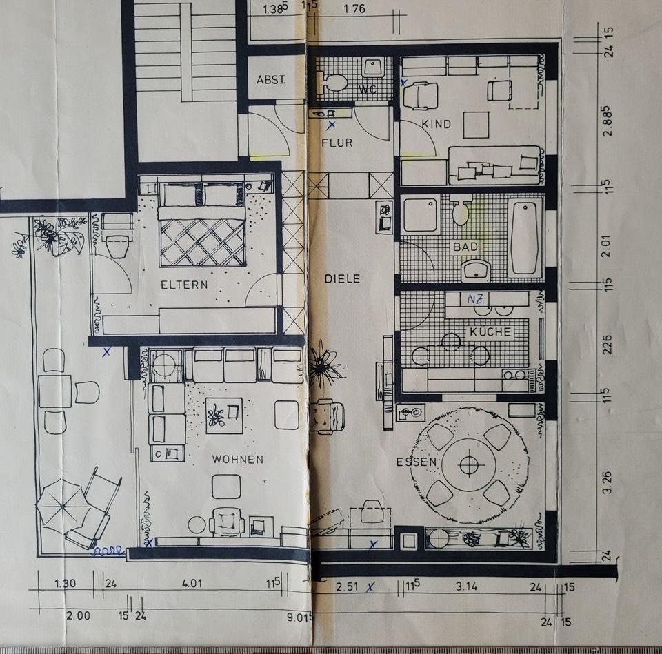 Thumbnail-Helle 3Zimmer Wohnung, Nähe Marienkrankenhaus Siegen zu vermieten