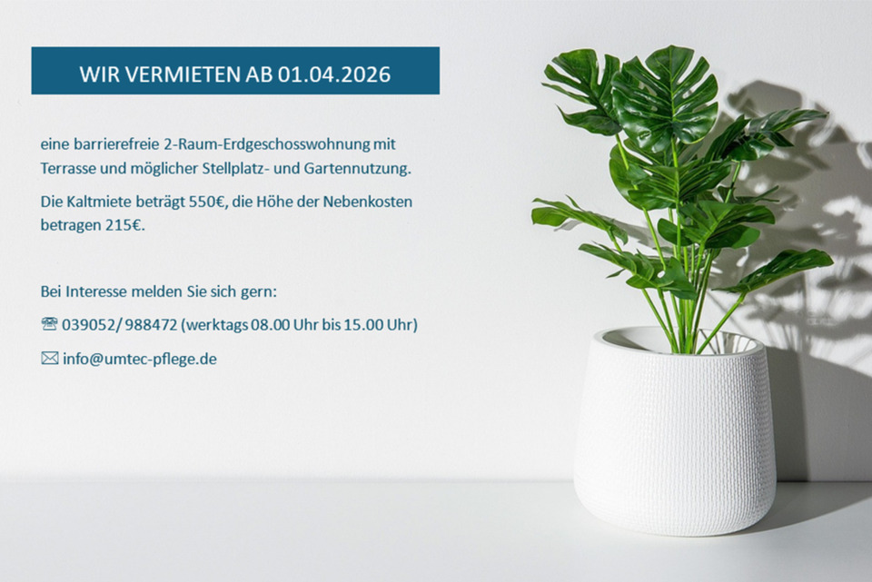 Thumbnail-2-Raum Wohnung in Eilsleben