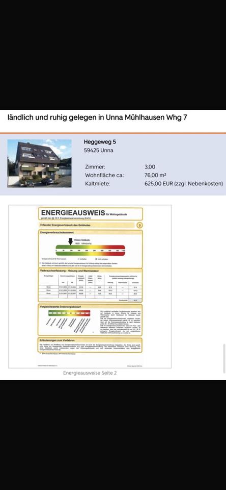 Thumbnail-Helle Dachgeschosswohnung in Unna -Mühlhausen mit 2 Balkonen