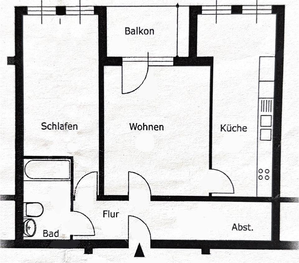 Thumbnail-PROVISIONSFREI 2-Zimmer-Wohnung mit Balkon