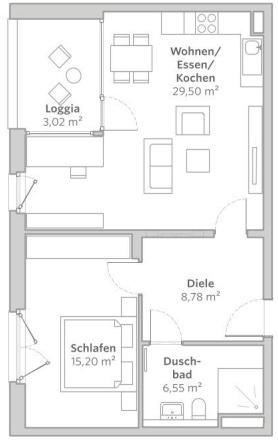 Thumbnail-2 Zimmer Wohnung in Gmunder Höfen