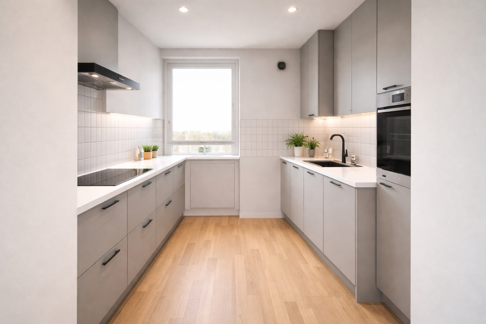 Thumbnail-Moderne 3-Zimmer-Wohnung mit Balkon – Frisch Renoviert und Einzug