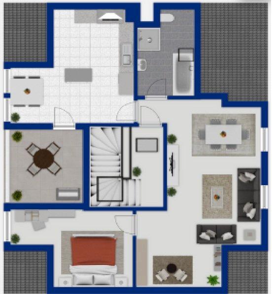 Thumbnail-schöne Dachgeschosswohnung mit Terrasse und großer Einbauküche