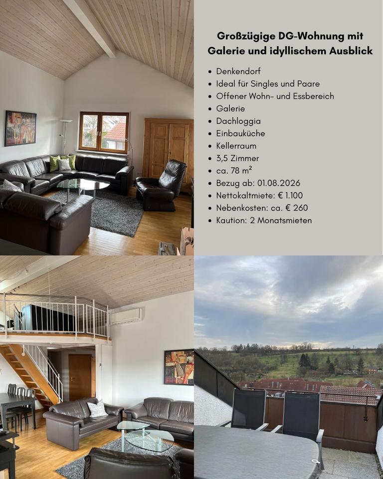 Thumbnail-Großzügige DG-Wohnung mit Galerie und idyllischem Ausblick