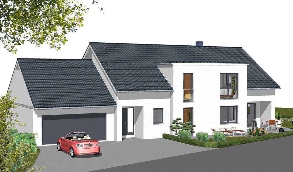 Thumbnail-modernes großes Einfamilienhaus projektiert zu verkaufen