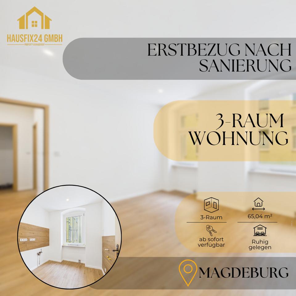 Thumbnail-Frisch sanierte 3-Raum-Wohnung in Magdeburg
