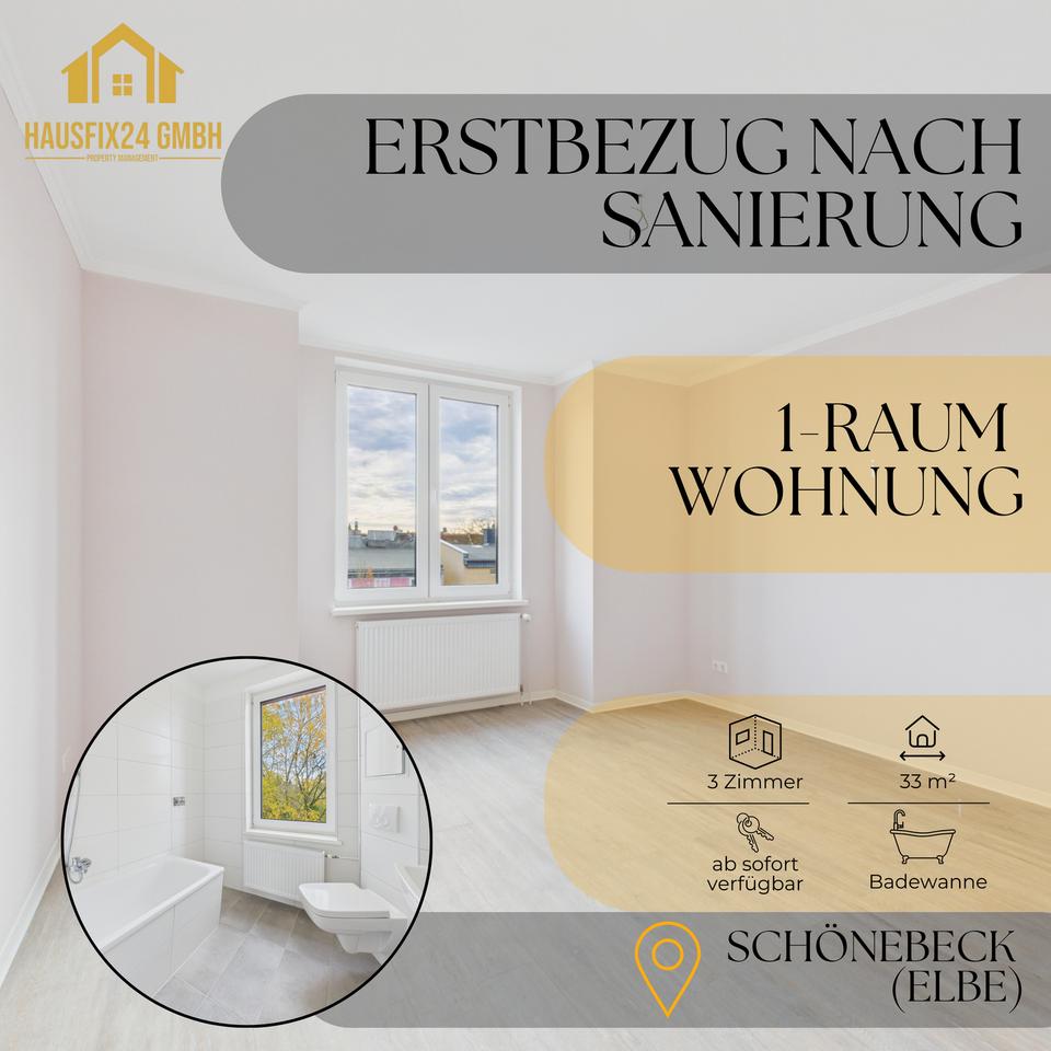 Thumbnail-Erstbezug nach Sanierung, 1-Raum Wohnung im Herzen von Schönebeck!