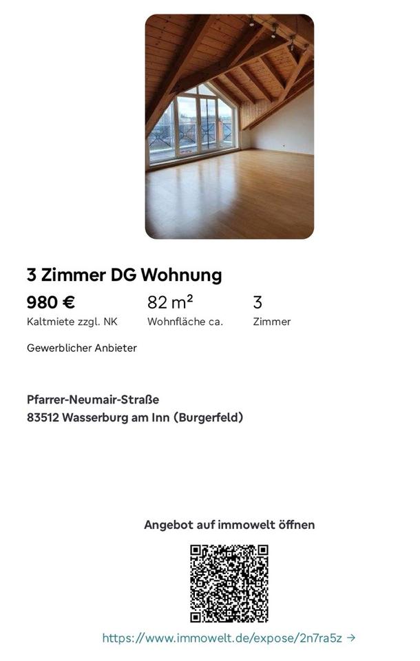 Thumbnail-Helle 3-Zimmer-DG-Wohnung mit 2 Balkonen - Nachmieter ab 01.05.26