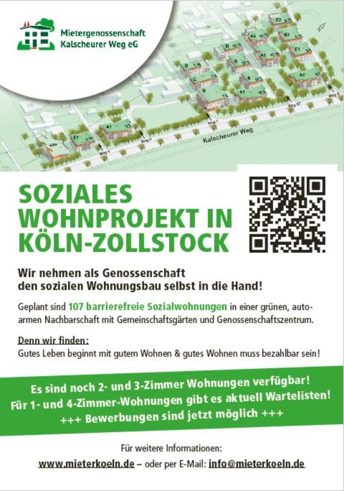 Thumbnail-2-3 Zimmer-Wohnung nur für WBS B in Köln ab 20272028 frei