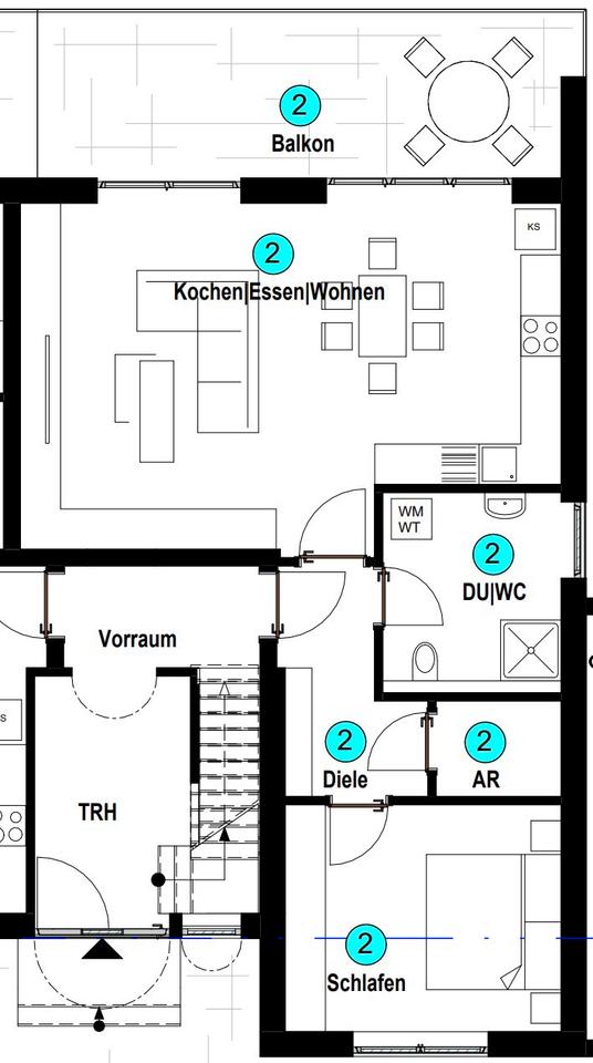 Thumbnail-Schöne 1,5-Zimmer-Wohnung in ruhiger Lage