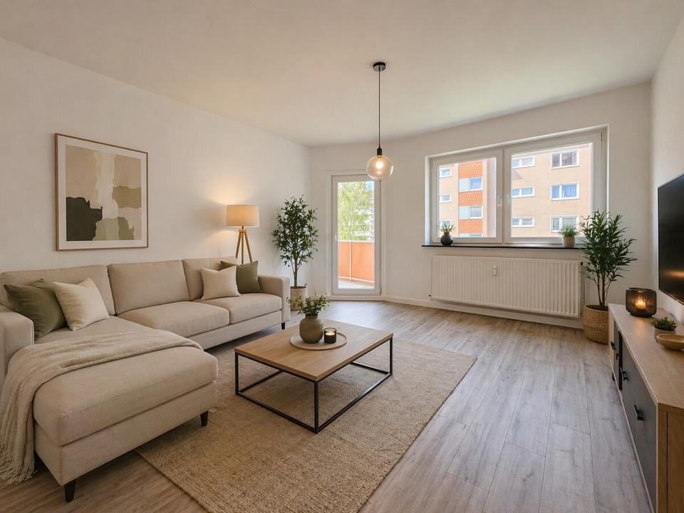 Thumbnail-Modernisierte 3-Zimmer-Wohnung mit Balkon