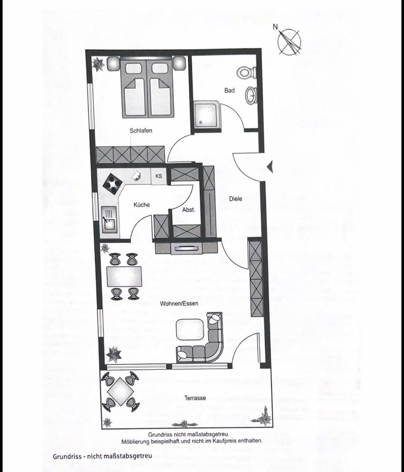 Thumbnail-2,5-Zimmer-Erdgeschosswohnung mit Terrasse in zentraler Lage