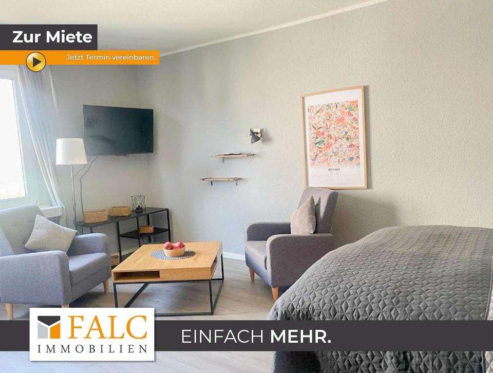 Thumbnail-Modern möblierte 1-Zimmer-Wohnung mit Einbauküche in zentraler Lage von Bochum