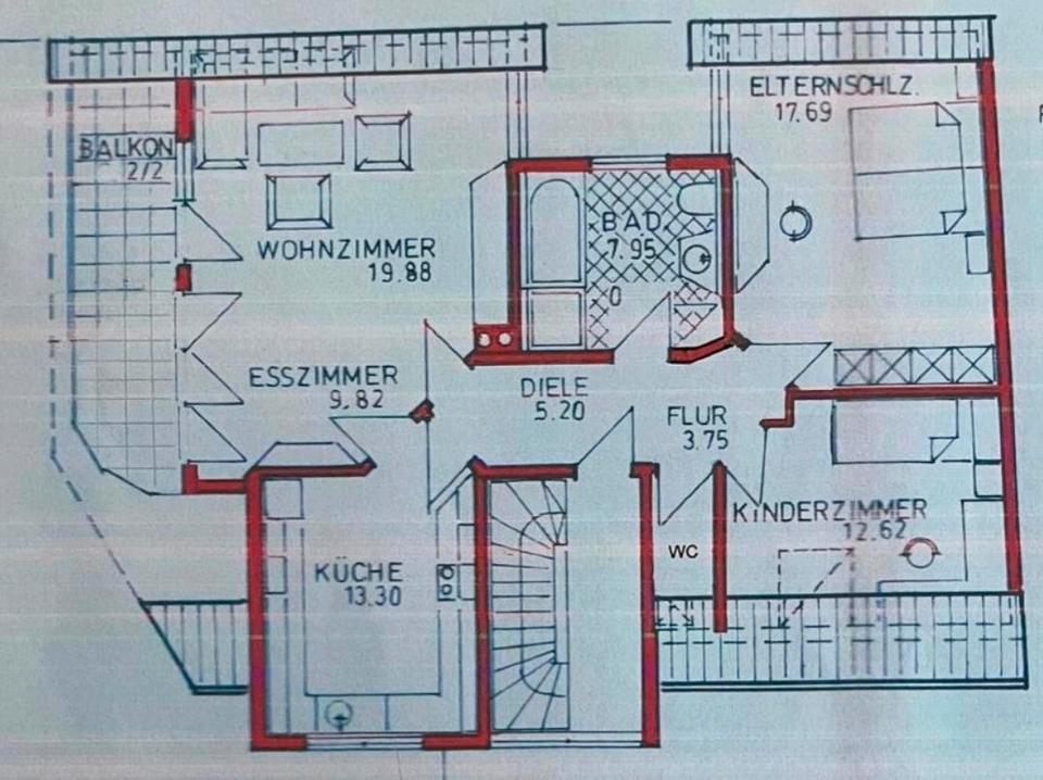 Thumbnail-95m² DG-Wohnung mit Großen Balkon – Forchheim