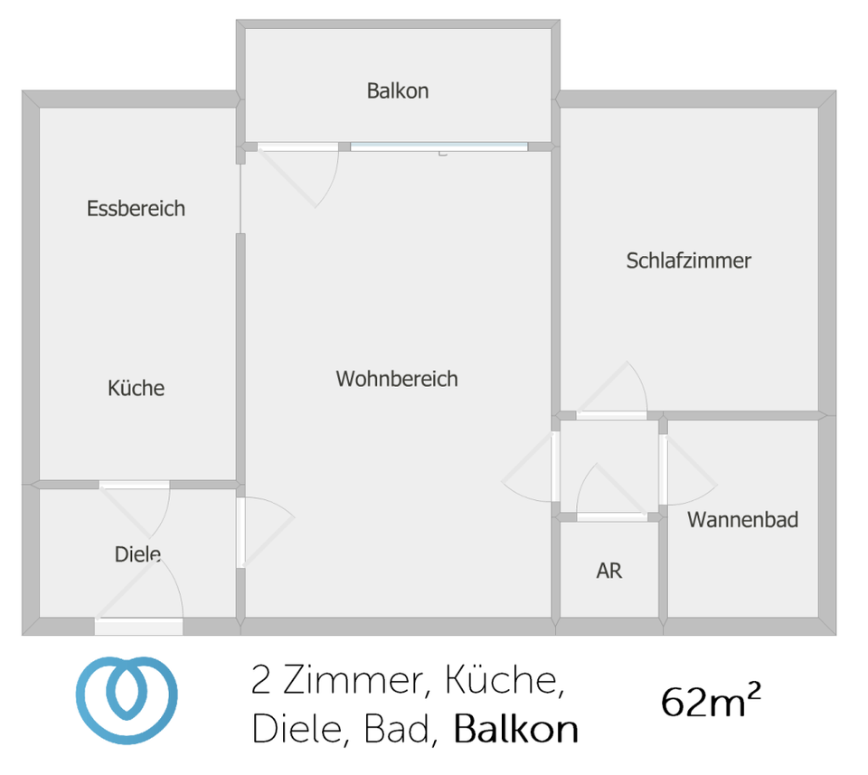 Thumbnail-Viel Platz für Ihr Budget: Großzügige 2-Zimmer-Wohnung mit Wohnküche & Balkon!