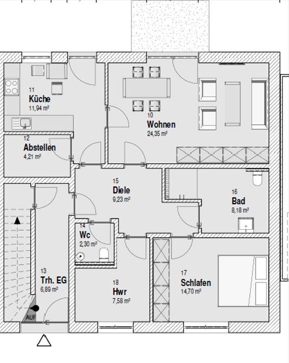 Thumbnail-Helle Zweizimmerwohnung mit Südterrasse - Neubau, Seniorengerecht