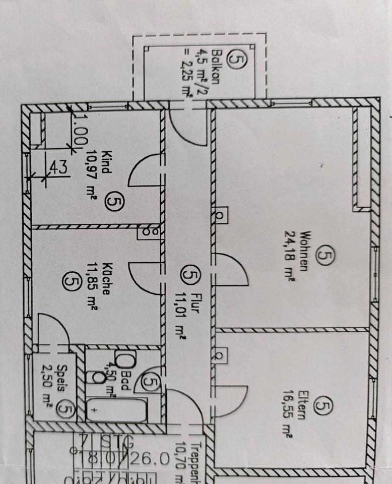 Thumbnail-3-Zimmer Wohnung zu vermieten