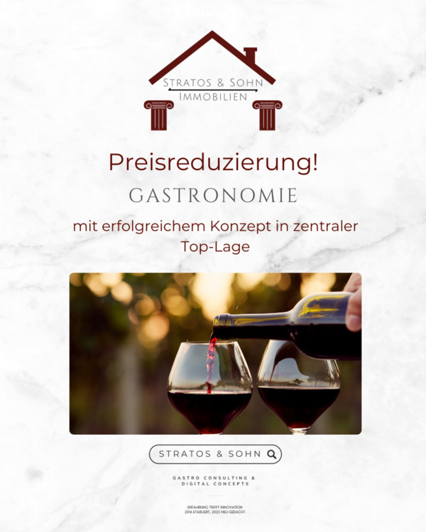 Thumbnail-PROVISIONSFREI ! Vollausgetattete Gastronomie mit erfolgreichem Konzept in zentraler Top-Lage