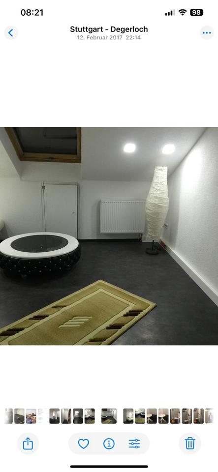 Thumbnail-Gemütliche 1-Zimmer-Dachgeschosswohnung in Degerloch zu vermieten