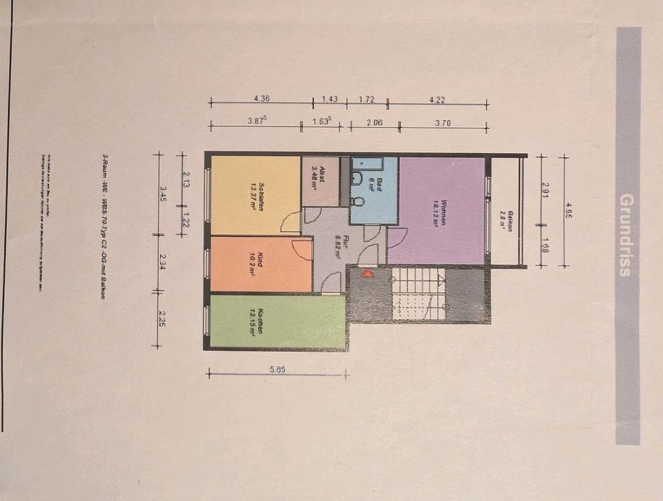 Thumbnail-Nachmieter zum 01.02.2026 3 Zimmer Wohnung Oststadt