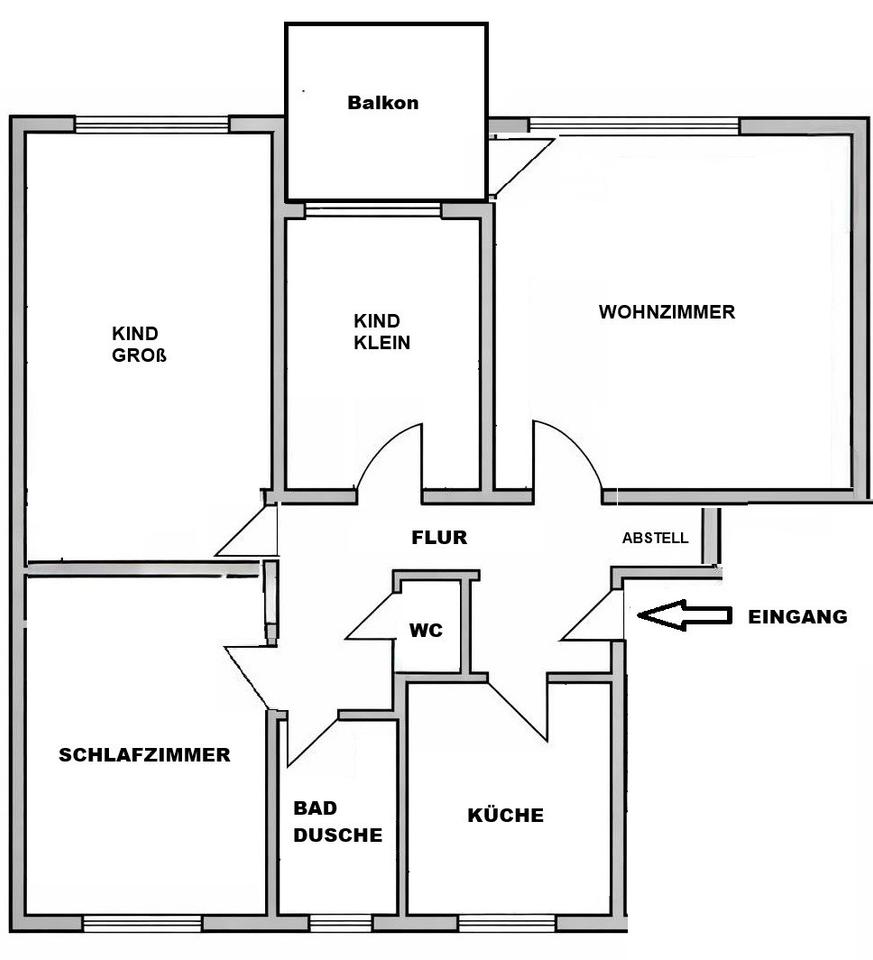 Thumbnail-Großzügig geschnittene 4-Zimmer Wohnung in Kirchheim unter Teck