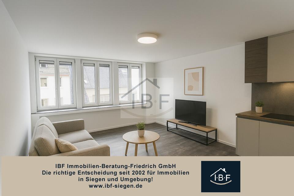 Thumbnail-Hochwertige 2-Zimmer-Cityresidenz mit Klimaanlage und Aufzug im Zentrum von Siegen