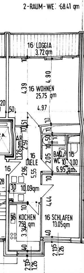 Thumbnail-2 Zimmer, 68qm, Loggia, EBK, Düsselthal, renoviert, Tiefgarage