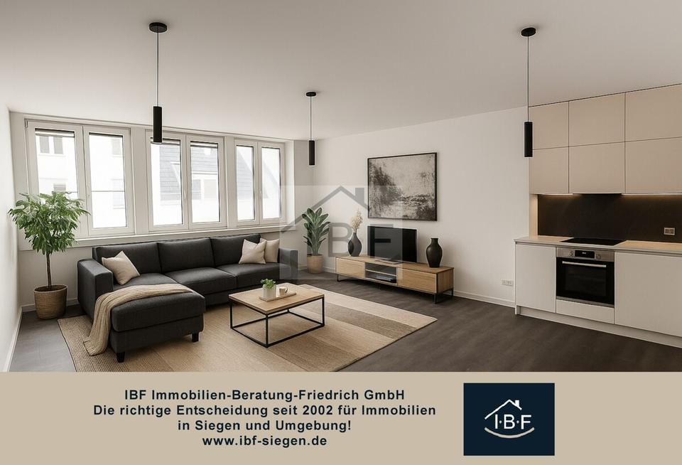 Thumbnail-Moderne 2-Zimmer Wohnung (klimatisiert & zentral) mit Aufzug in Innenstadtlage von Siegen