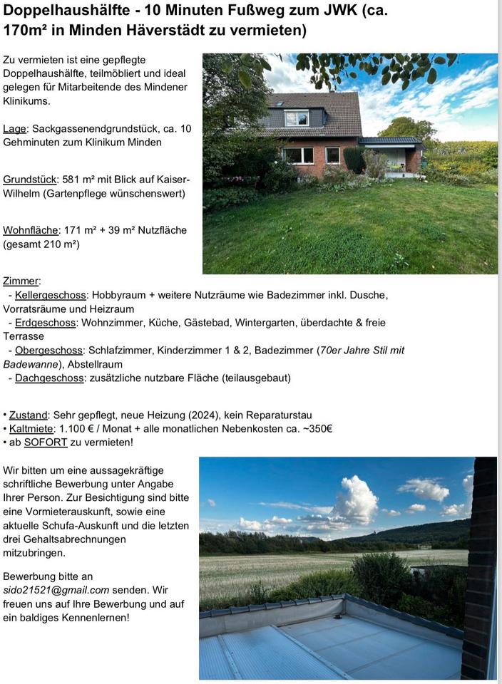 Thumbnail-Doppelhaushälfte 170m2 - 10 Minuten Gehweg KlinikumPorta Markt