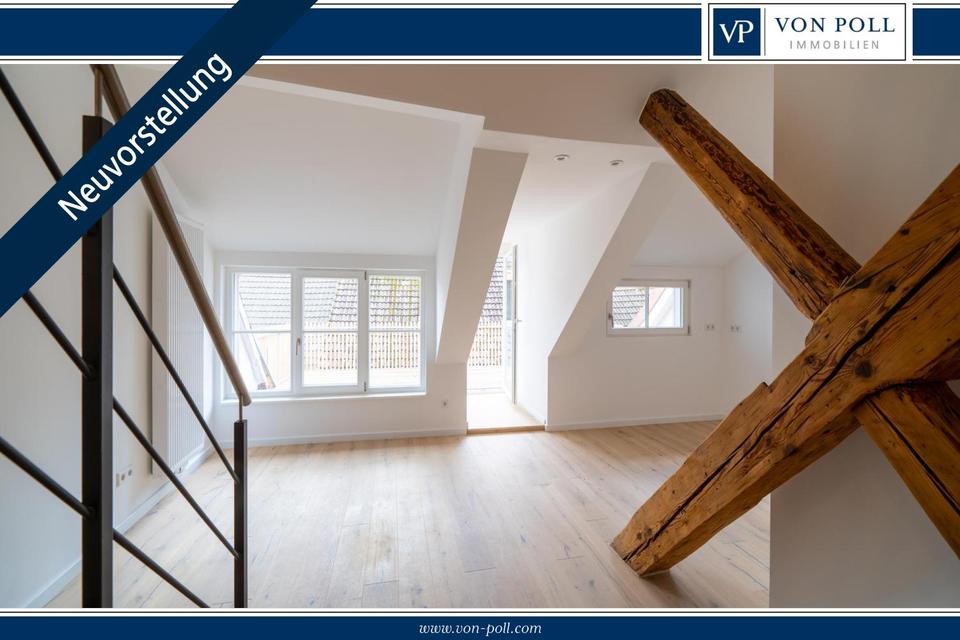 Thumbnail-Exklusives Wohnen über den Dächern von Villingen: Kernsanierte Maisonette-Wohnung zur Miete