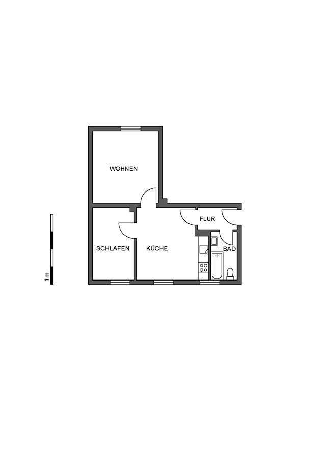 Thumbnail-2-Zimmer- Dachgeschosswohnung in ruhiger Lage von Ütterlingsen
