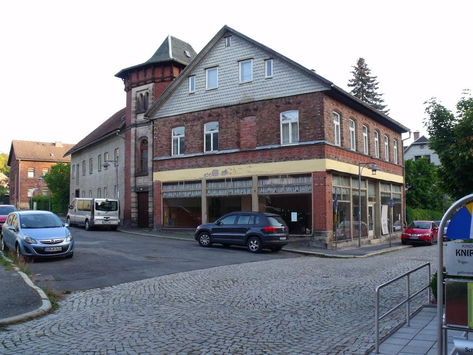 Thumbnail-Sonneberg Eck-Haus um 1900 mit Anbau ca 1950 Grundst.1200 m2