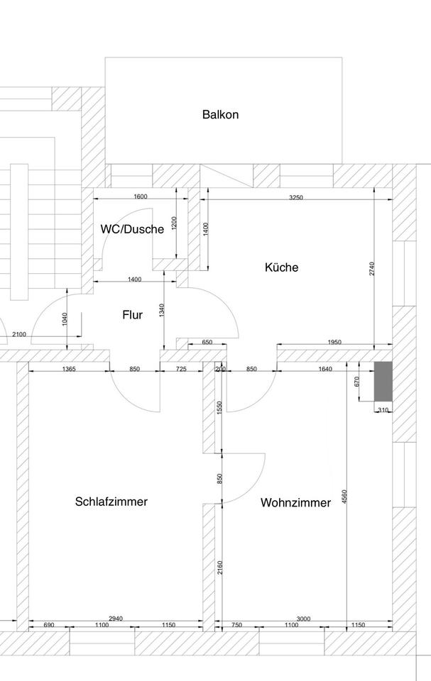 Thumbnail-2 Zimmer Wohnung mit Balkon in Kuchen – ab 01.05. zu vermieten