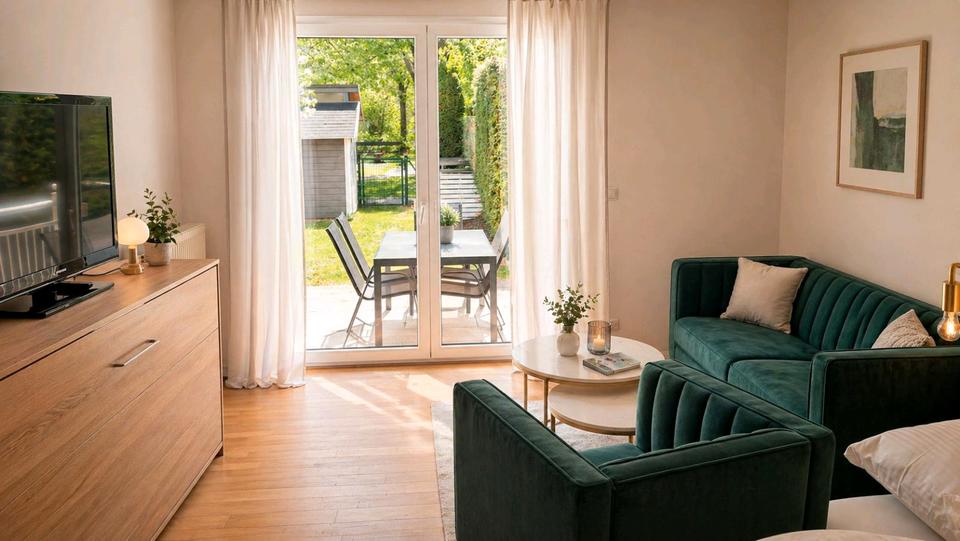 Thumbnail-Exklusive möblierte Maisonette mit Garten und 2 Stellplätzen