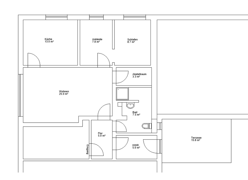 Thumbnail-Kernsanierten 2-Zimmer-Wohnung mit Terrasse in Visbek