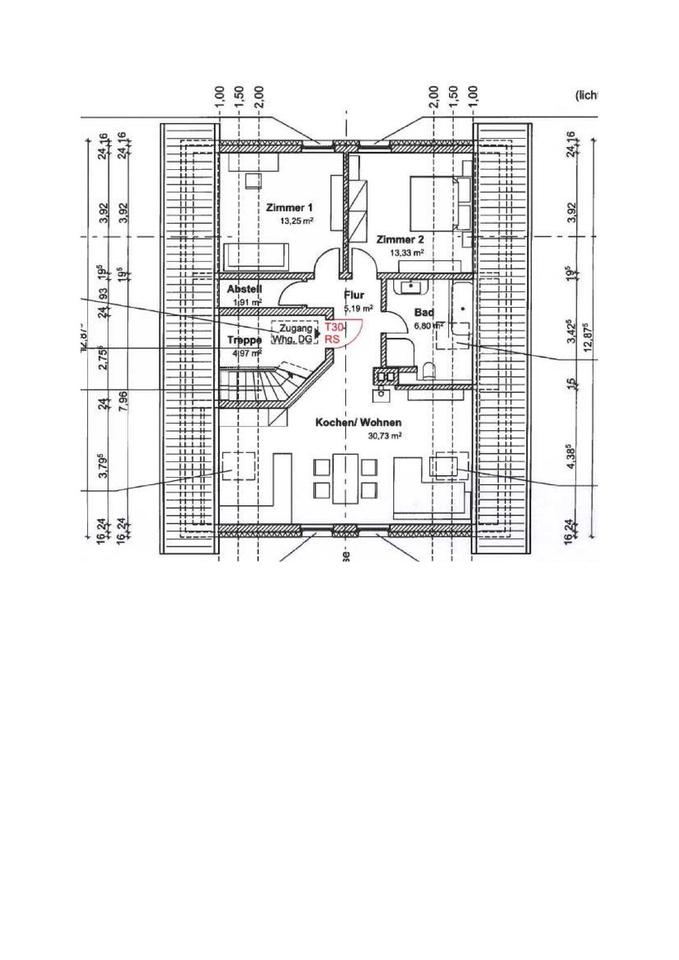 Thumbnail-3 Zimmer, Küche, Bad, Abstellraum