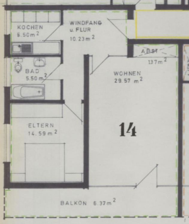 Thumbnail-Helle ruhige 2-Zimmer-Wohnung in Bad Meinberg